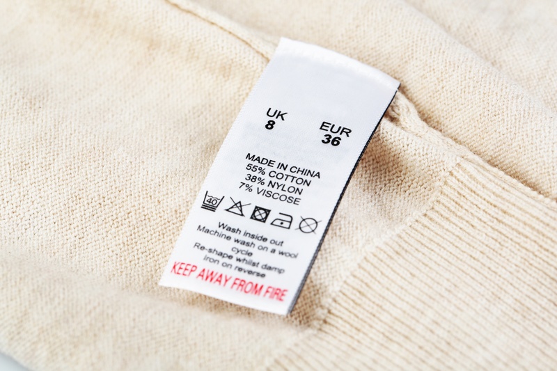 étiquette textile